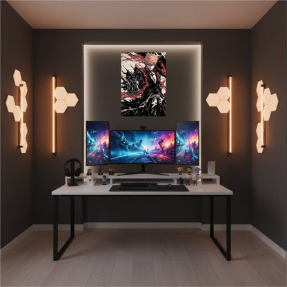 Kurosaki Ichigo Awakened Bankai Comic Art Styled Poster