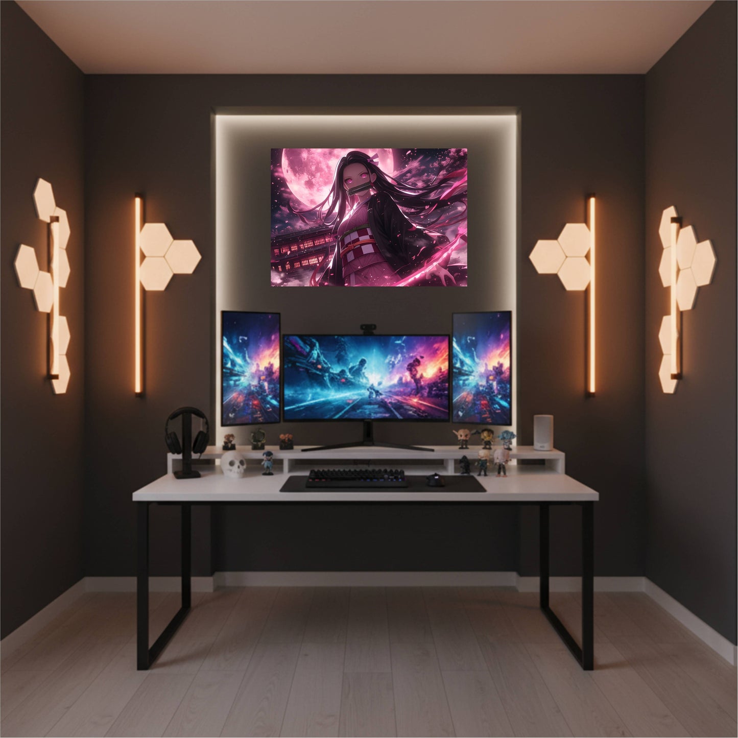 Nezuko Kamado Moonlight Bloom Poster