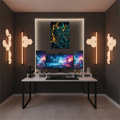 Trafalgar Law: Neon Corazon Poster