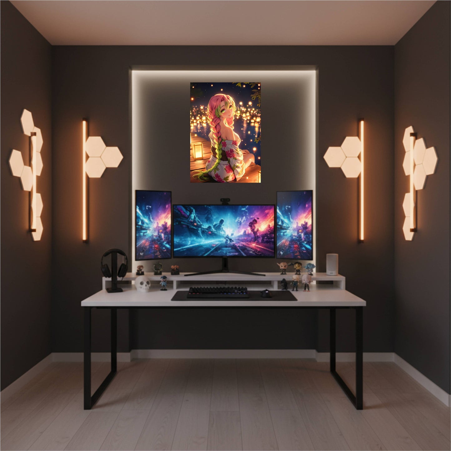 Mitsuri Kanroji : Lantern Lake Poster