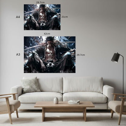 Zaraki Kenpachi Battle Aura Poster