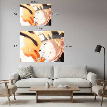 Naruto and Kurama Poster