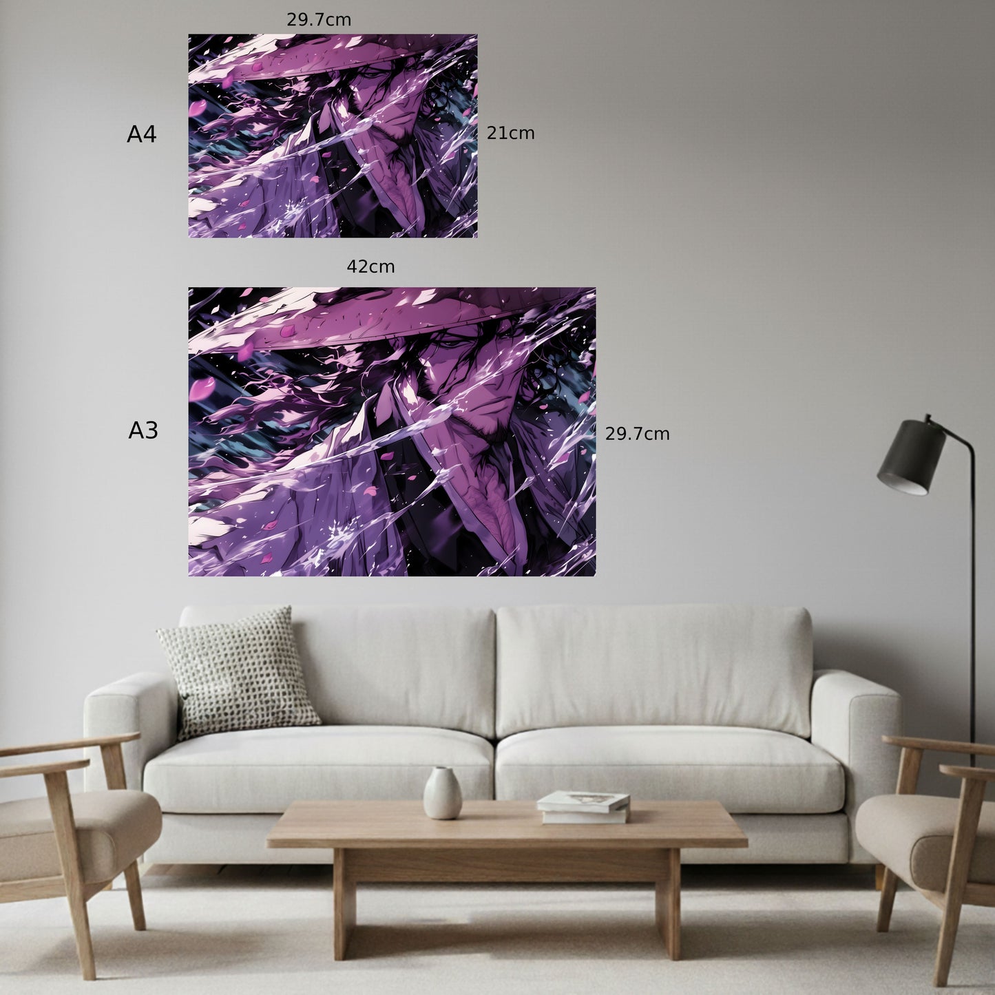 Kyōraku Shunsui Petals of Battle Poster