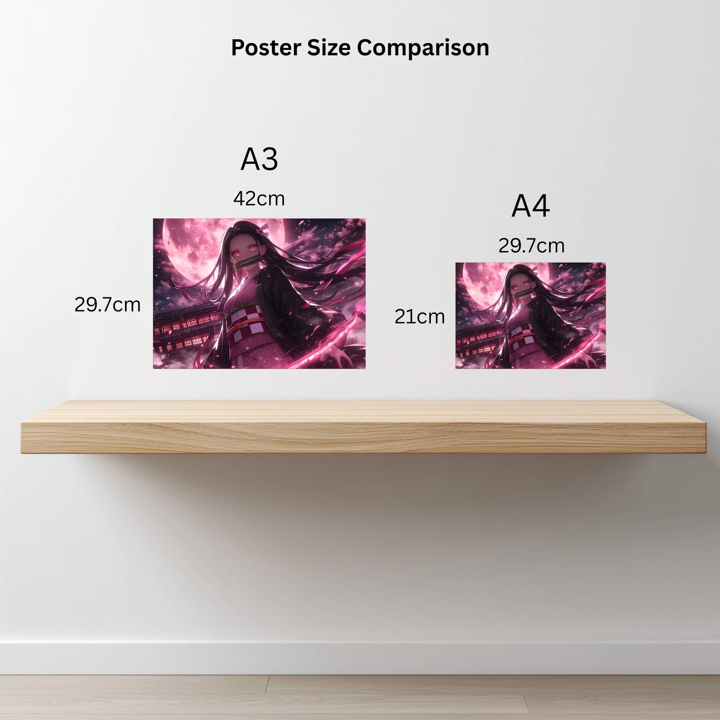 Nezuko Kamado Moonlight Bloom Poster