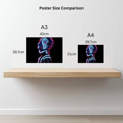 Neon Akaza Poster