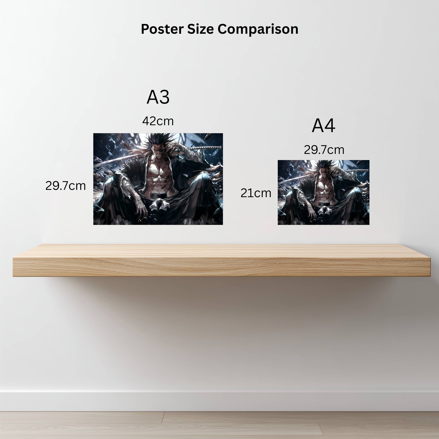 Zaraki Kenpachi Battle Aura Poster