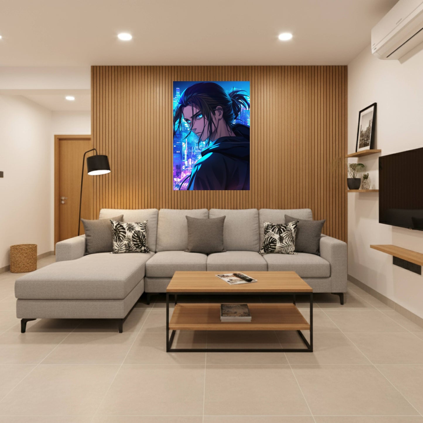 Eren Yeager: City Skyline Poster