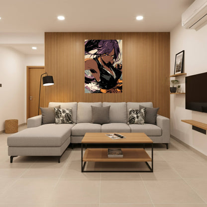 Shihouin Yoruichi Combat Stance Poster