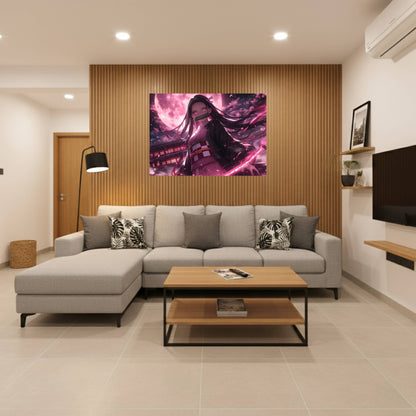 Nezuko Kamado Moonlight Bloom Poster