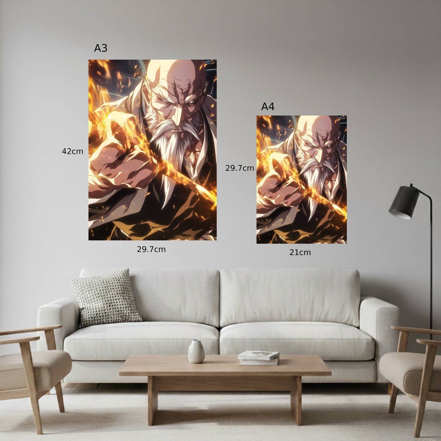 Yamamoto Genryusai Bankai Poster