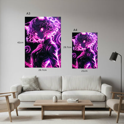 Neferpitou: Neon Poster