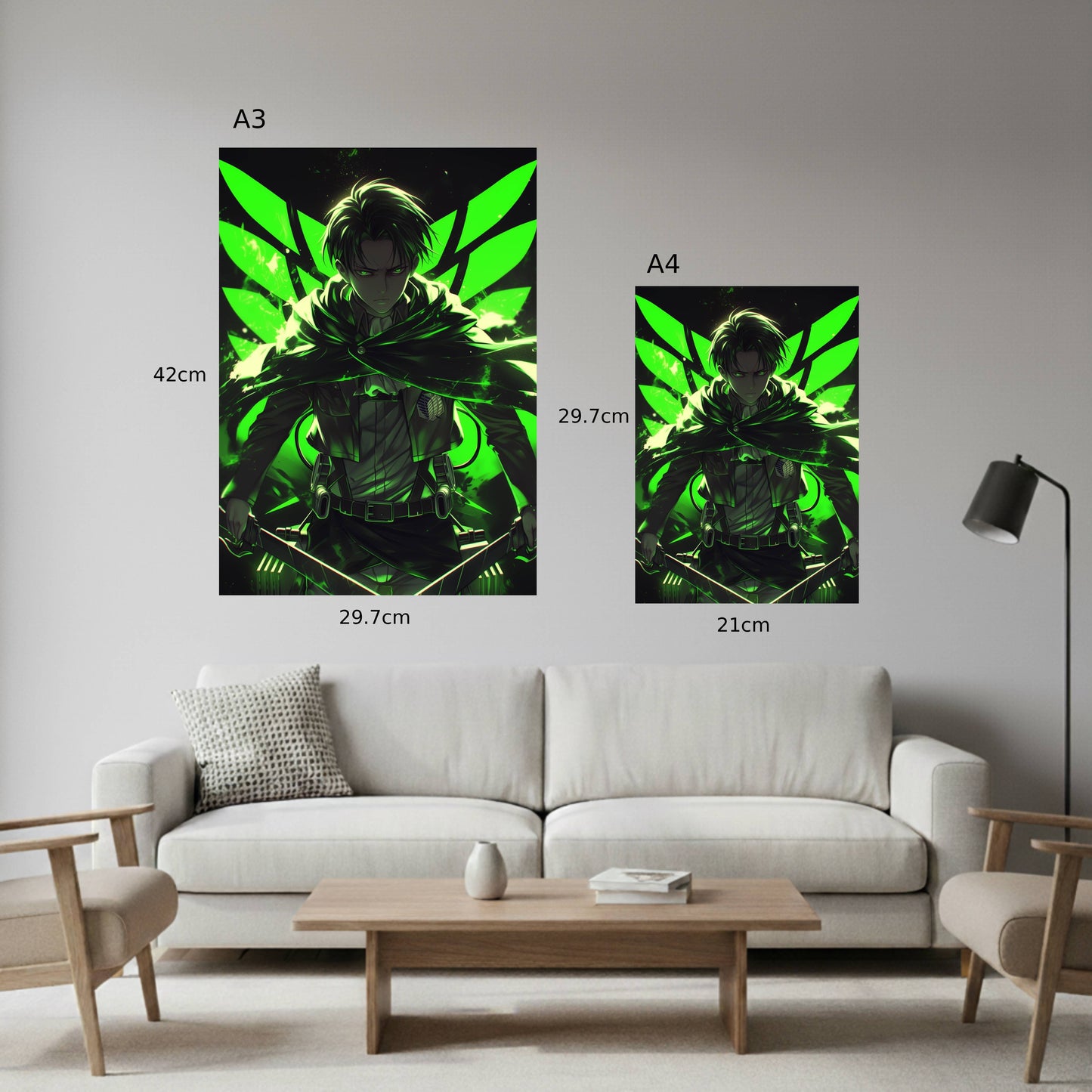 Levi: Neon Wings Of Liberty Poster