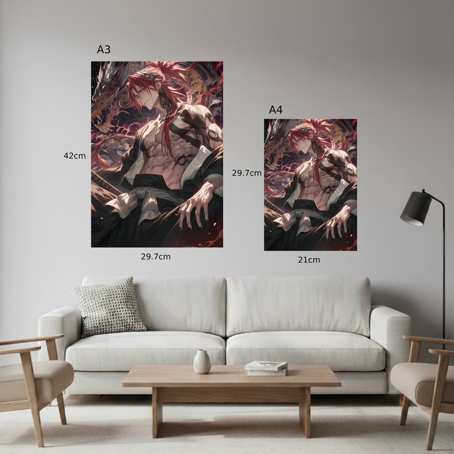 Abarai Renji Dragon Fan Art Poster