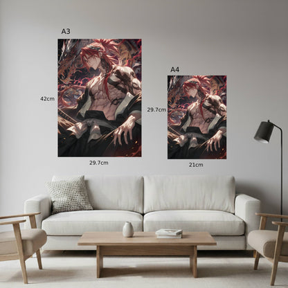 Abarai Renji Dragon Fan Art Poster