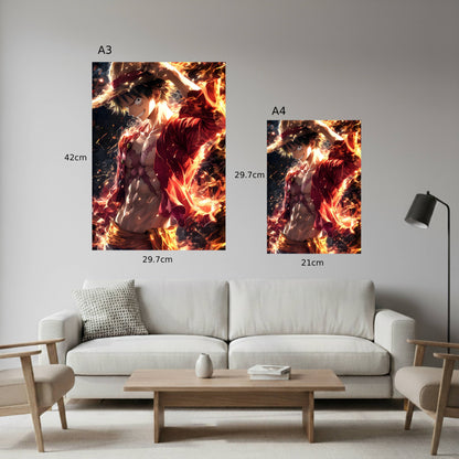 Luffy: Flame of the Pirate King Poster