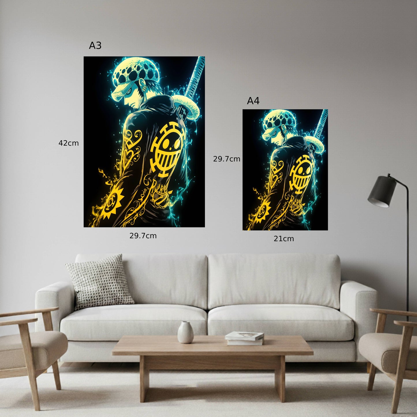 Trafalgar D. Water Law : The Surgeon of Death Poster