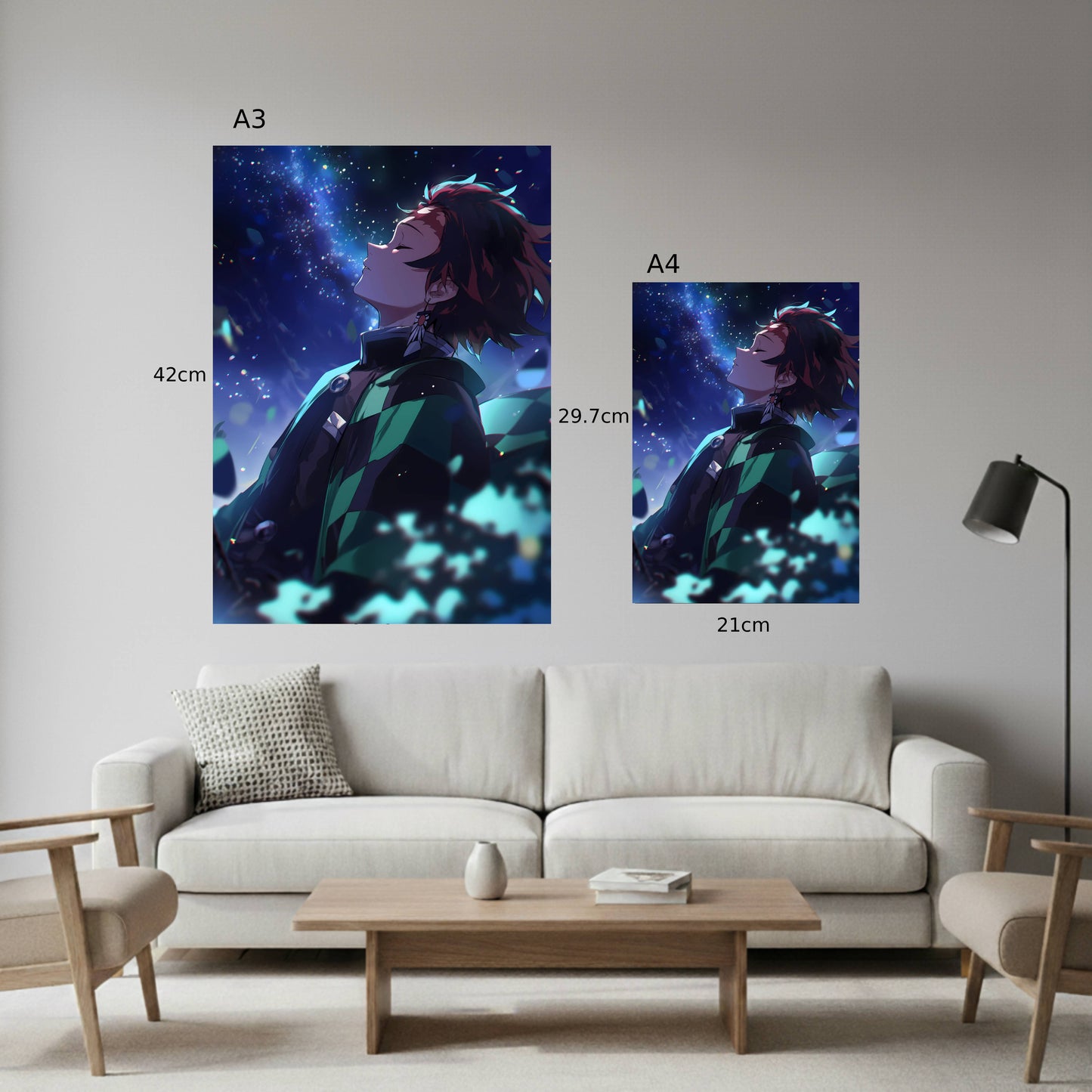 Tanjiro’s Serenity Under the Stars Poster