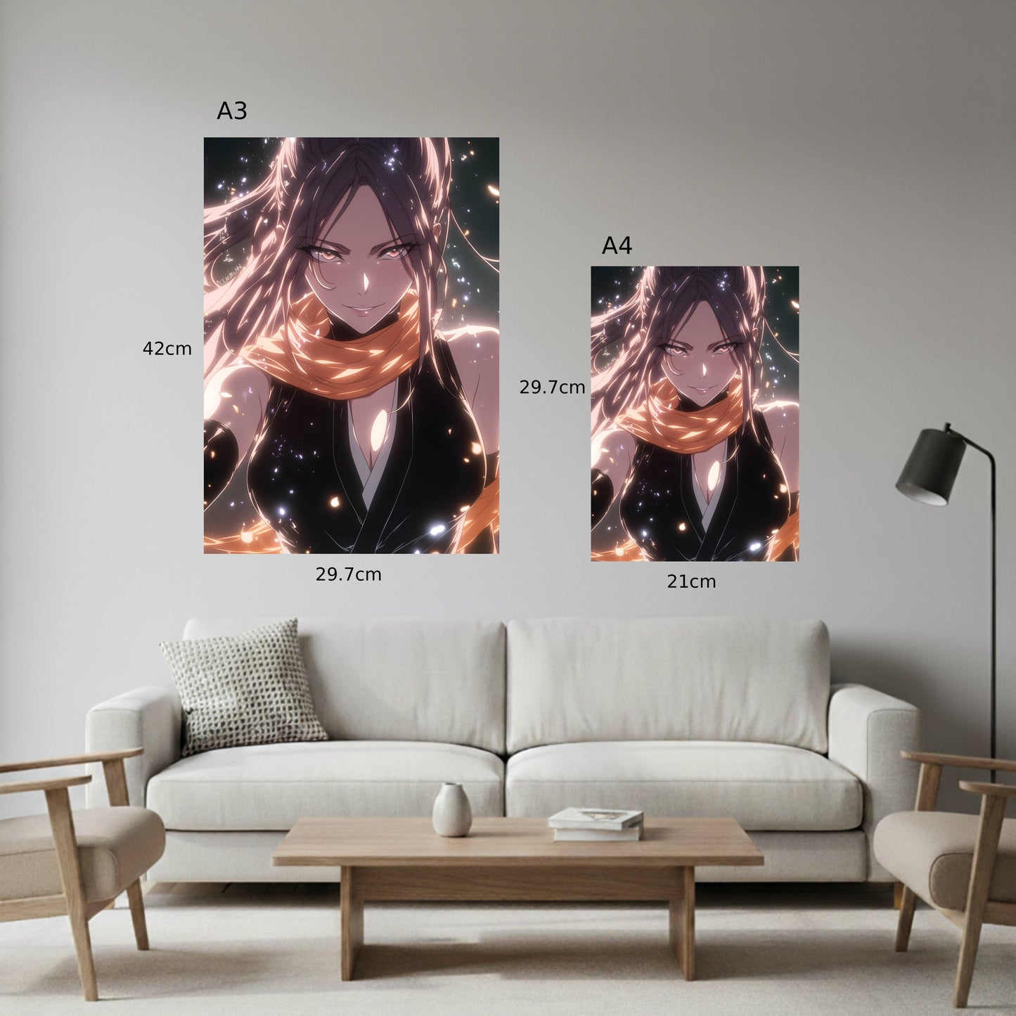 Shihouin Yoruichi Glowing Aura Poster