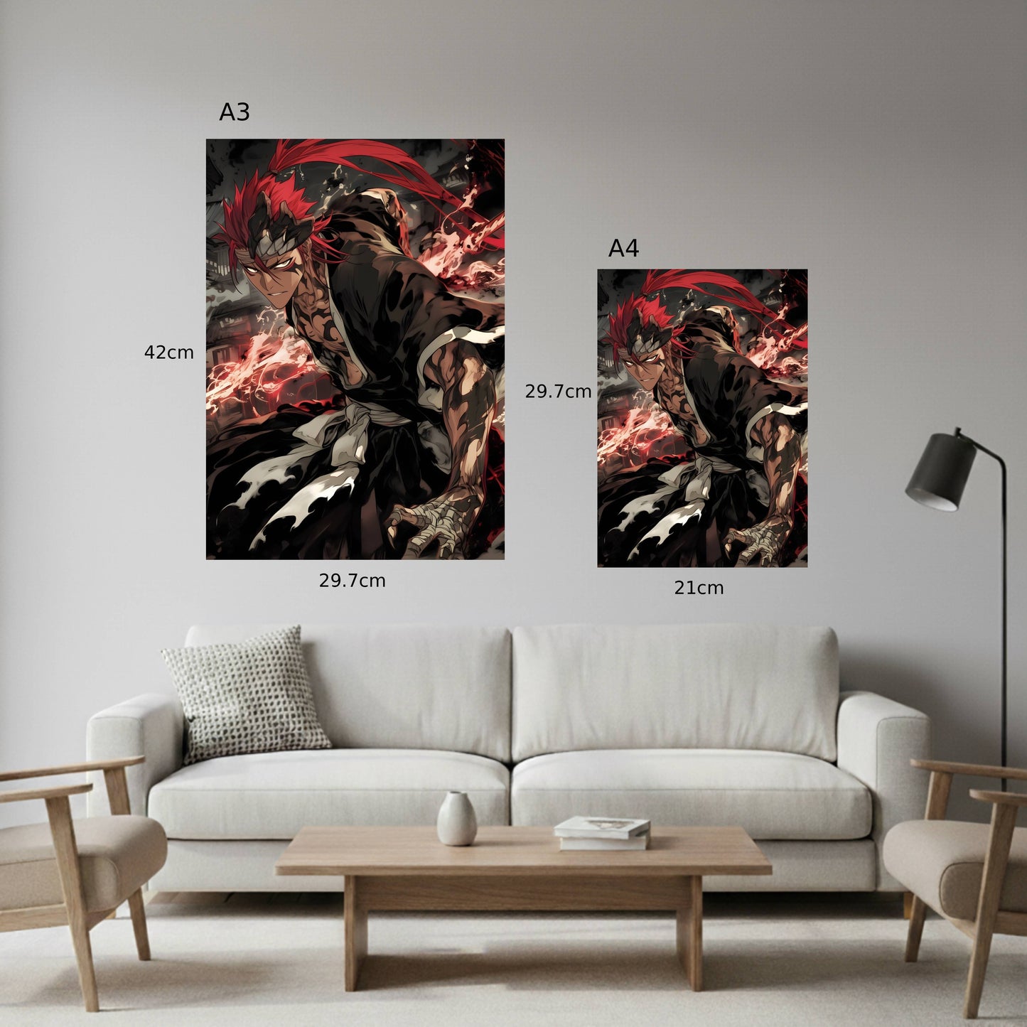 Abarai Renji Battle Stance Poster