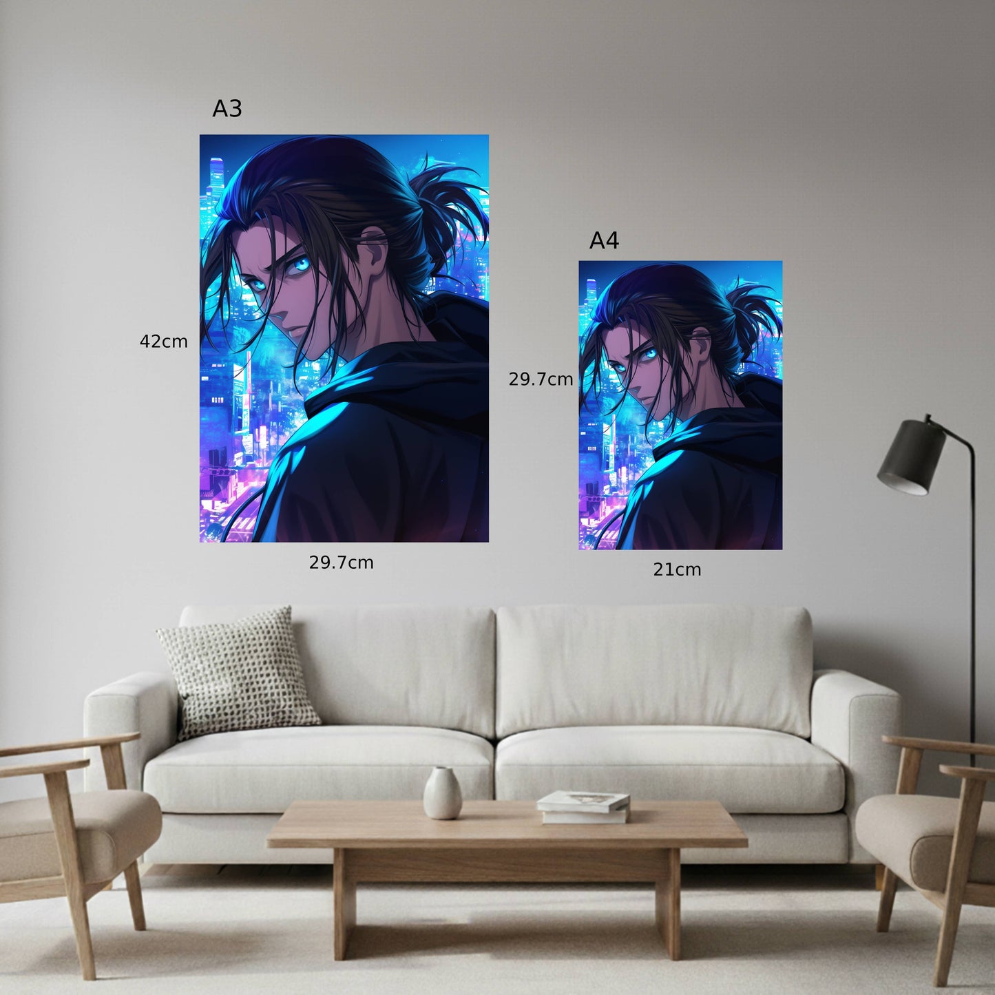 Eren Yeager: City Skyline Poster