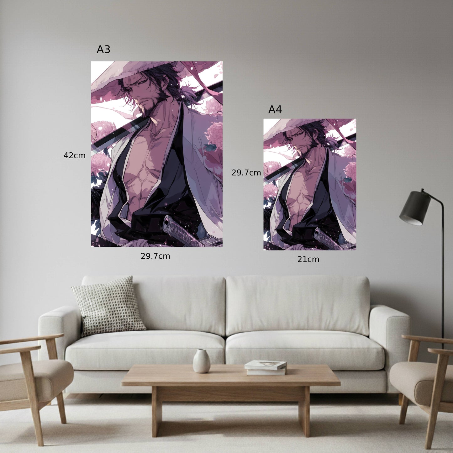 Kyōraku Shunsui Blooming Steel Poster