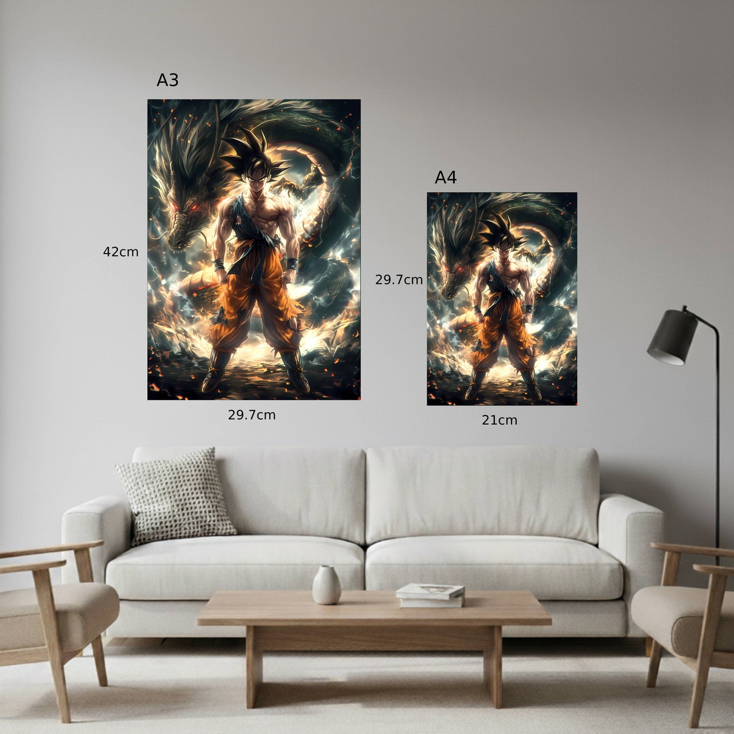 Goku and Shenron Poster