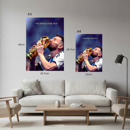 Lionel Messi World Cup Poster