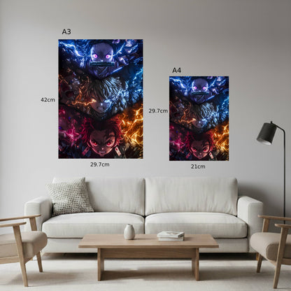 Thunder, Flame, and Blood Poster