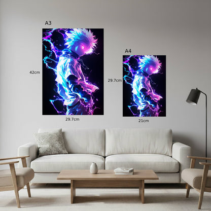 Killua: Neon Poster