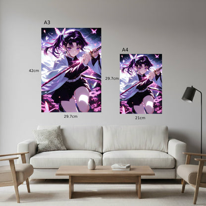 Kanao Tsuyuri – Moonlit Blossom Blade Poster