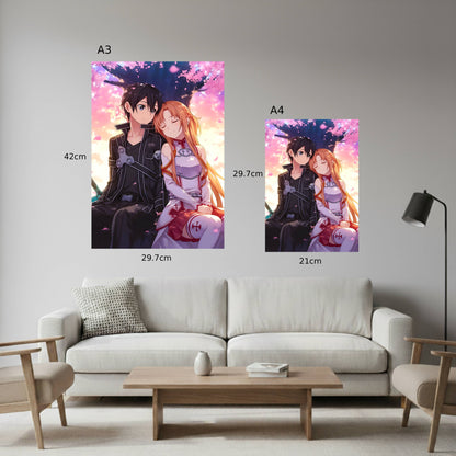 Kirito & Asuna: Sakura Serenity Poster
