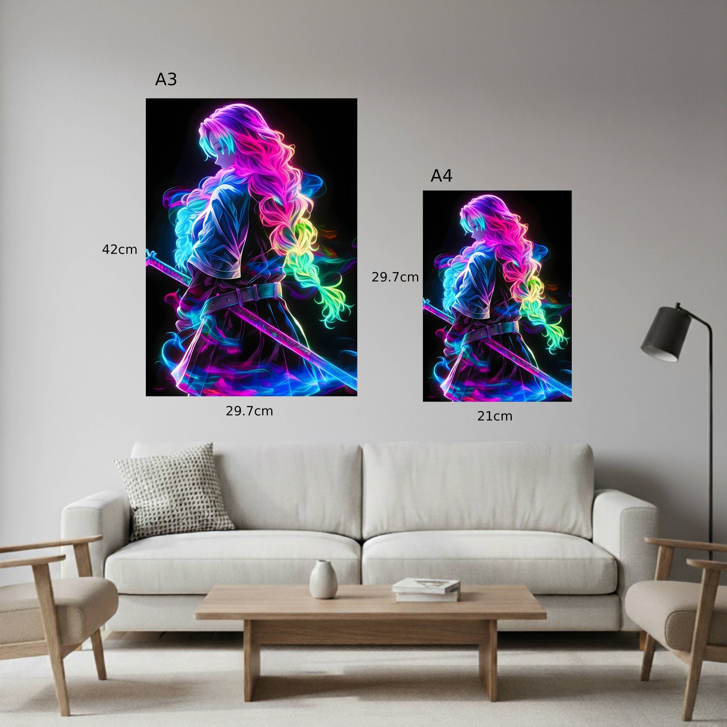 Mitsuri Kanroji: Neon Edition Poster