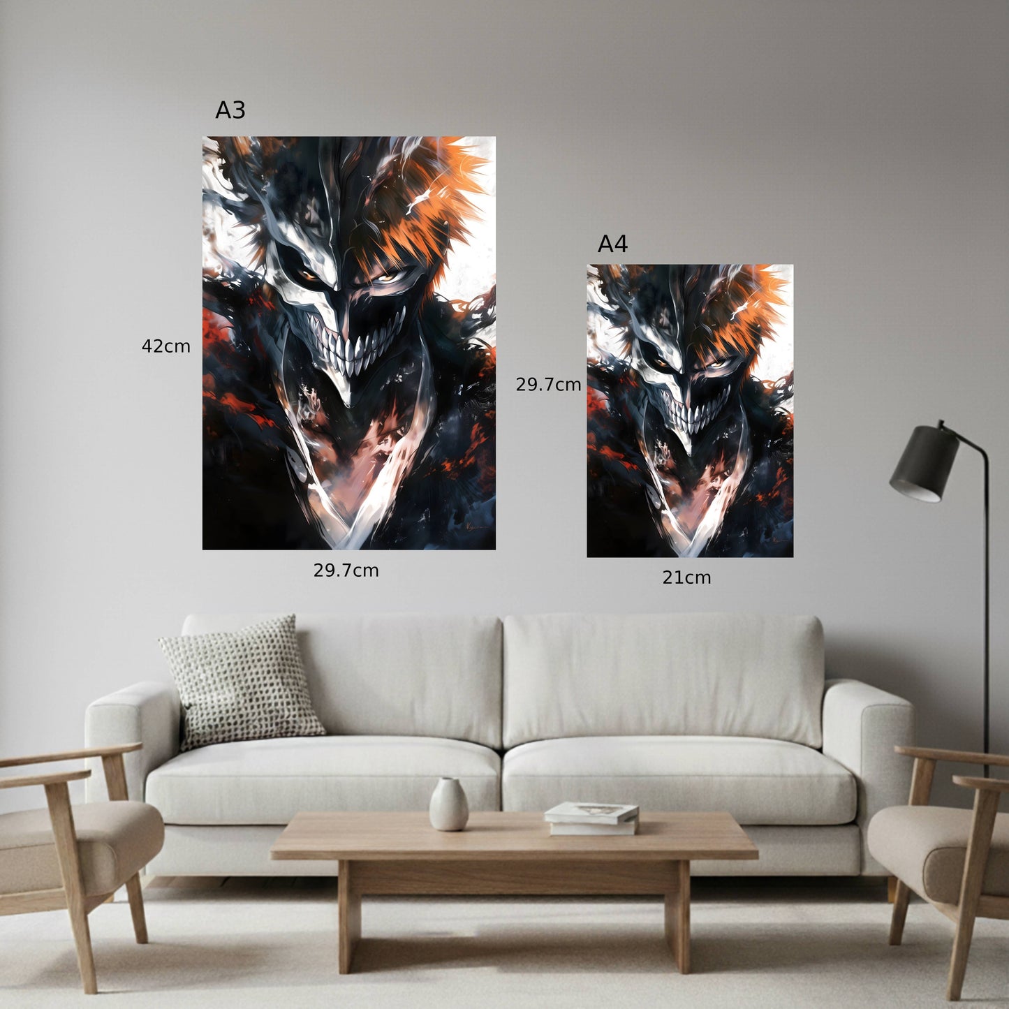 Kurosaki Ichigo Hollow Mask Form Poster