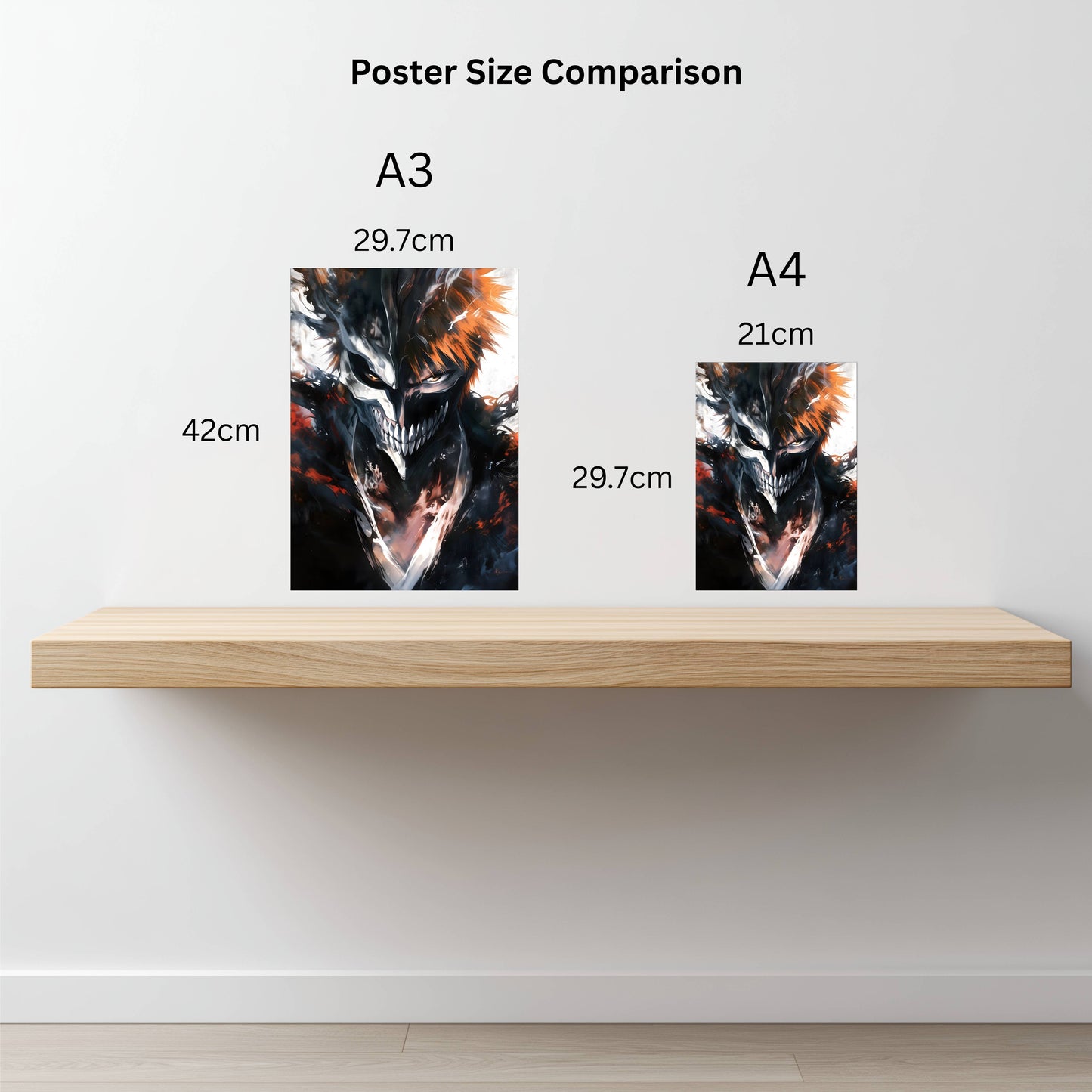 Kurosaki Ichigo Hollow Mask Form Poster