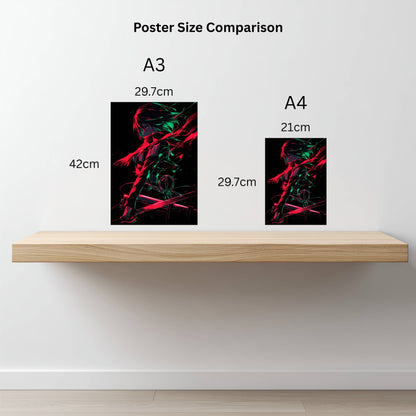 Mikasa: Neon Poster