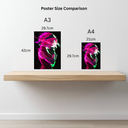 Sakura: Neon Poster