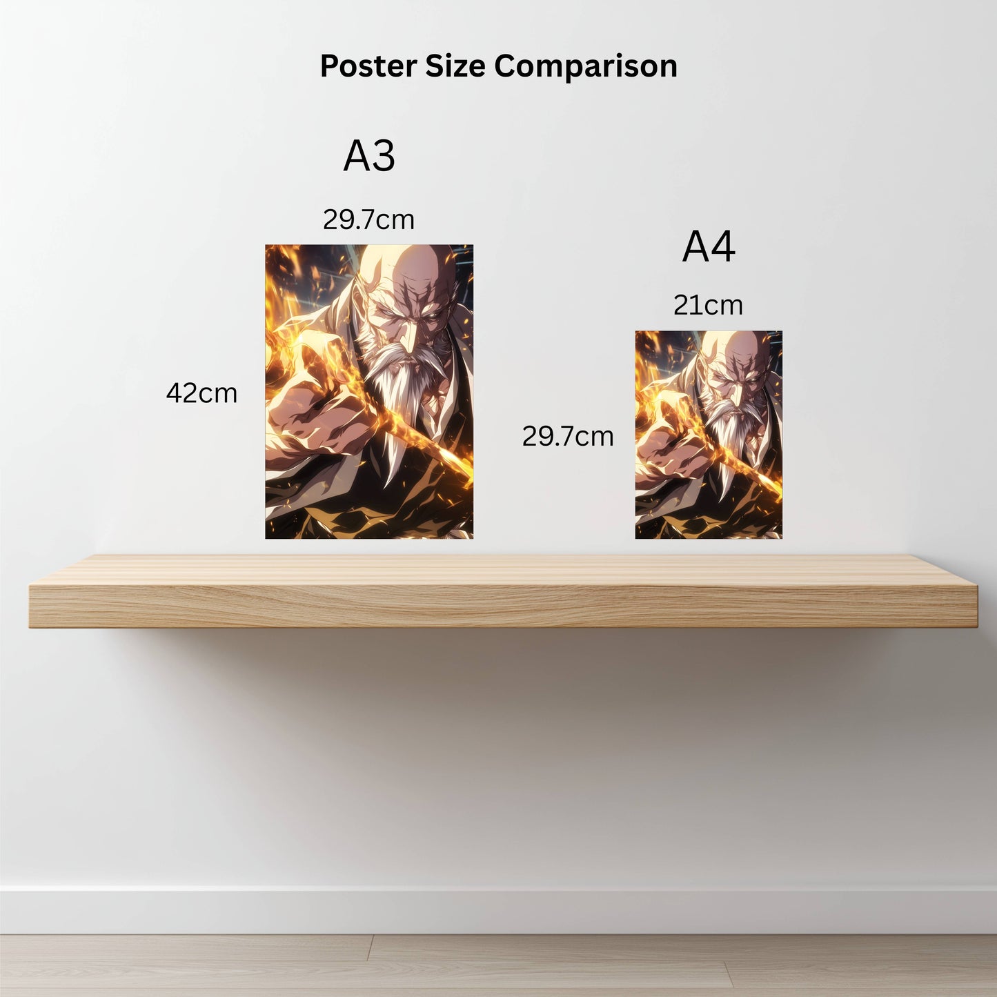 Yamamoto Genryusai Bankai Poster