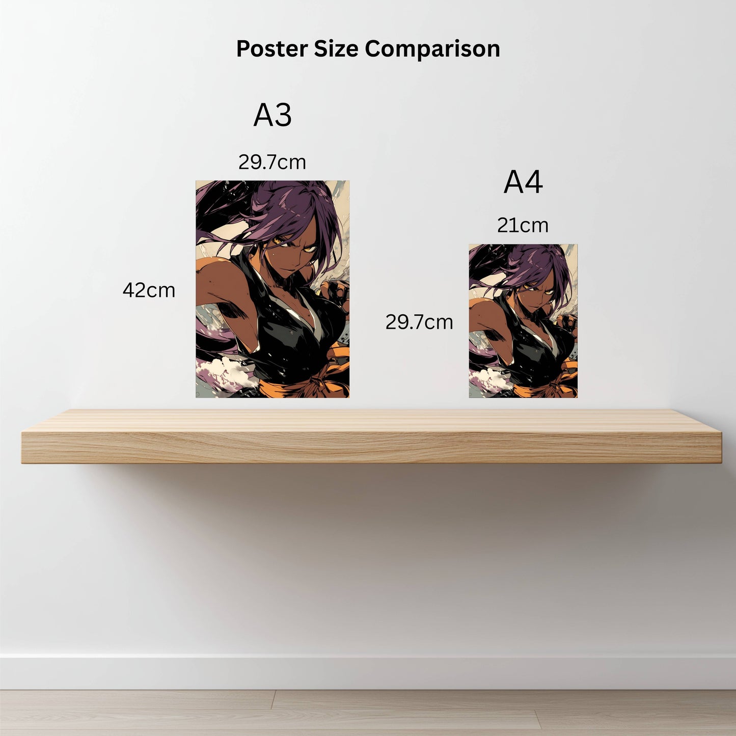 Shihouin Yoruichi Combat Stance Poster