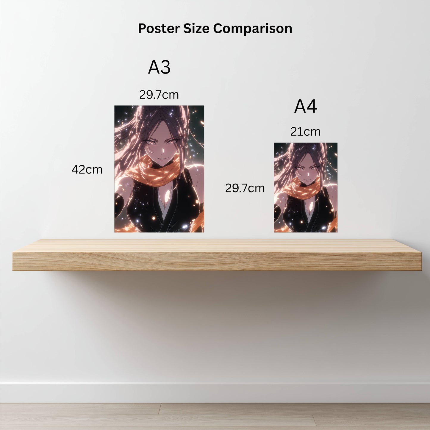 Shihouin Yoruichi Glowing Aura Poster