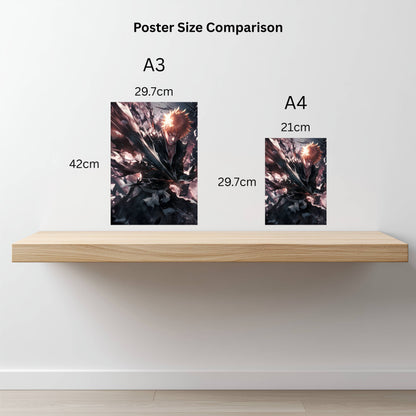 Kurosaki Ichigo Dark Resolve Poster