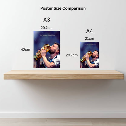 Lionel Messi World Cup Poster