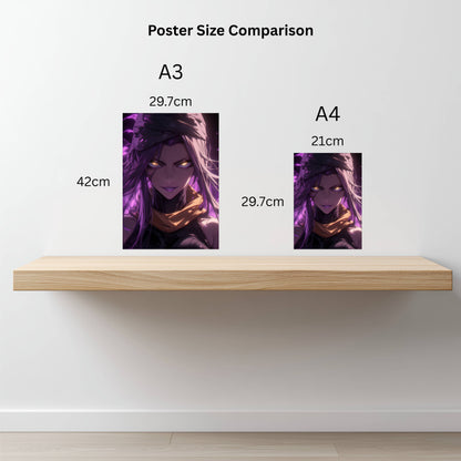 Shihouin Yoruichi Golden Eyes Poster