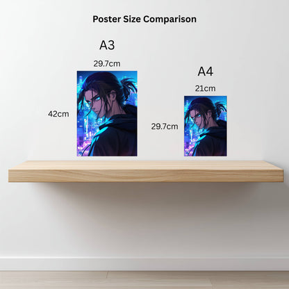 Eren Yeager: City Skyline Poster