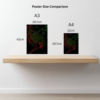 Eren Yeager: Neon Poster