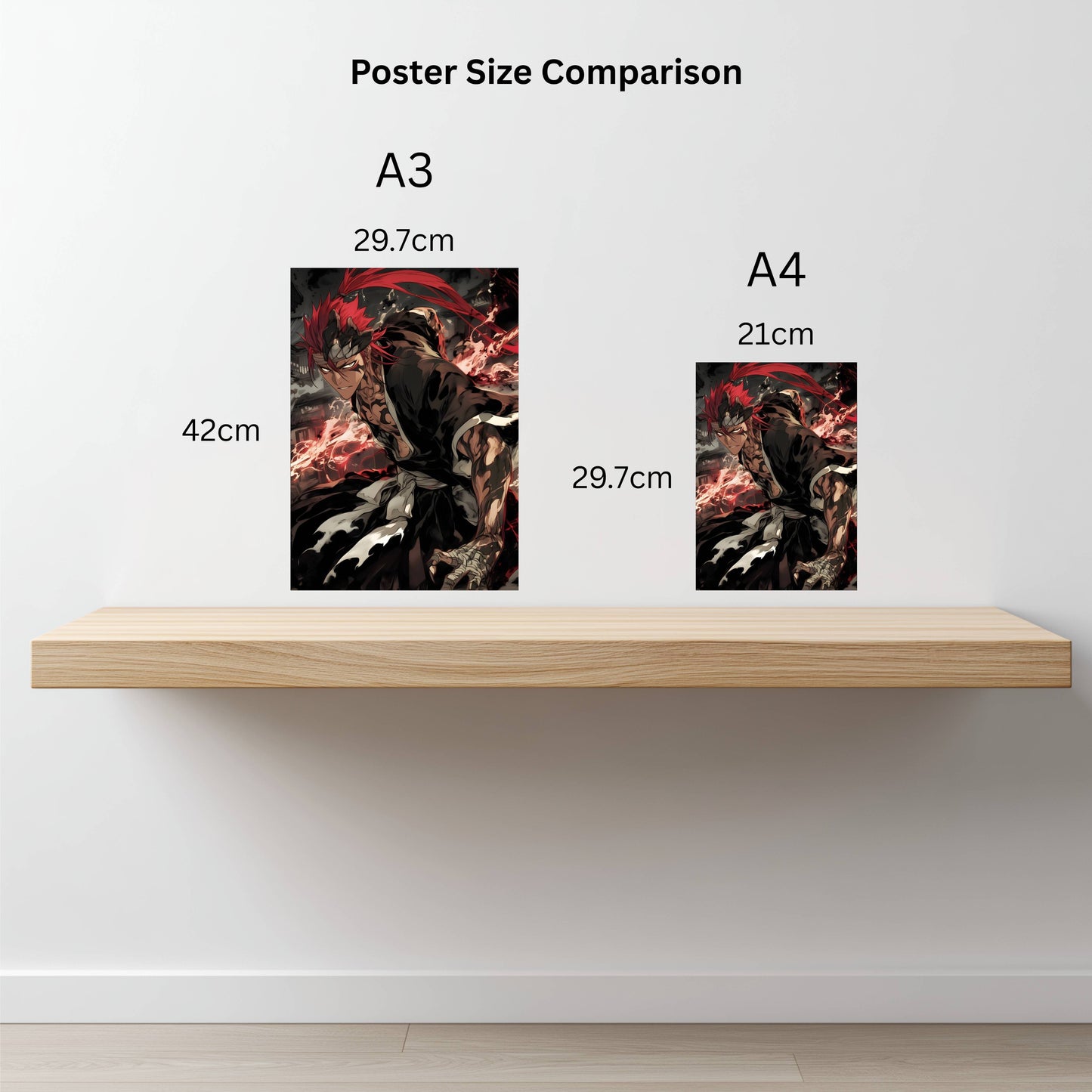 Abarai Renji Battle Stance Poster