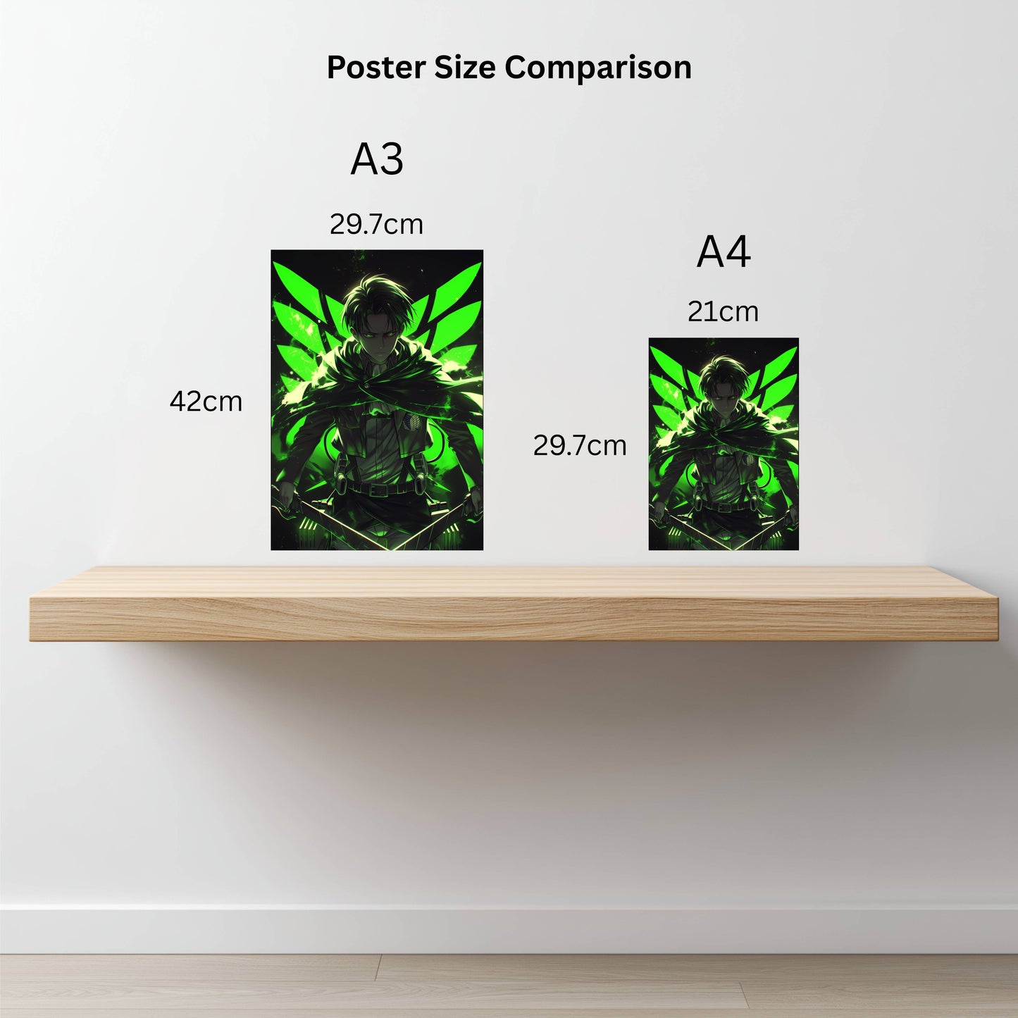 Levi: Neon Wings Of Liberty Poster