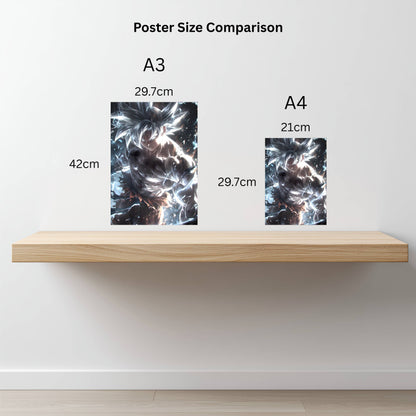 Goku Ultra Instinct  HD Metal Poster