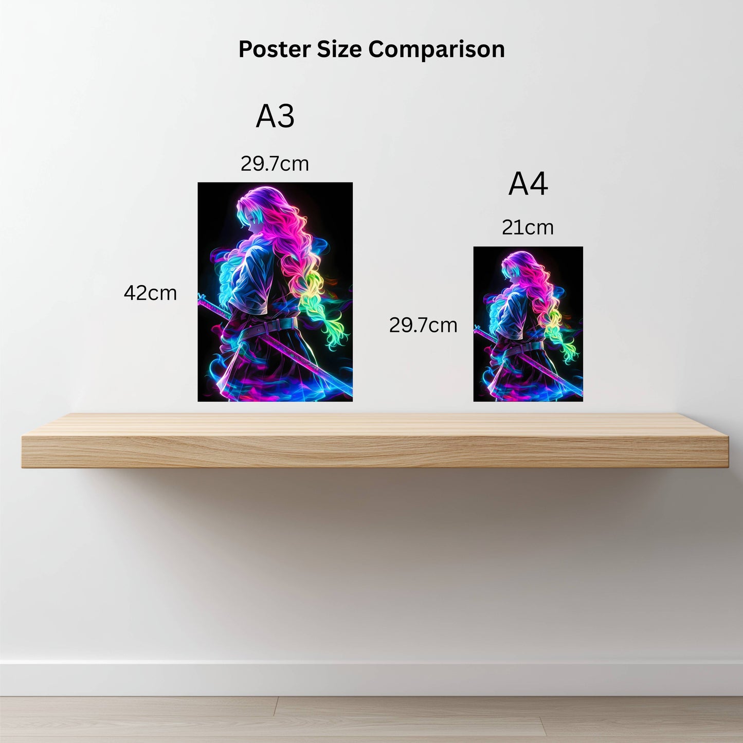 Mitsuri Kanroji: Neon Edition Poster