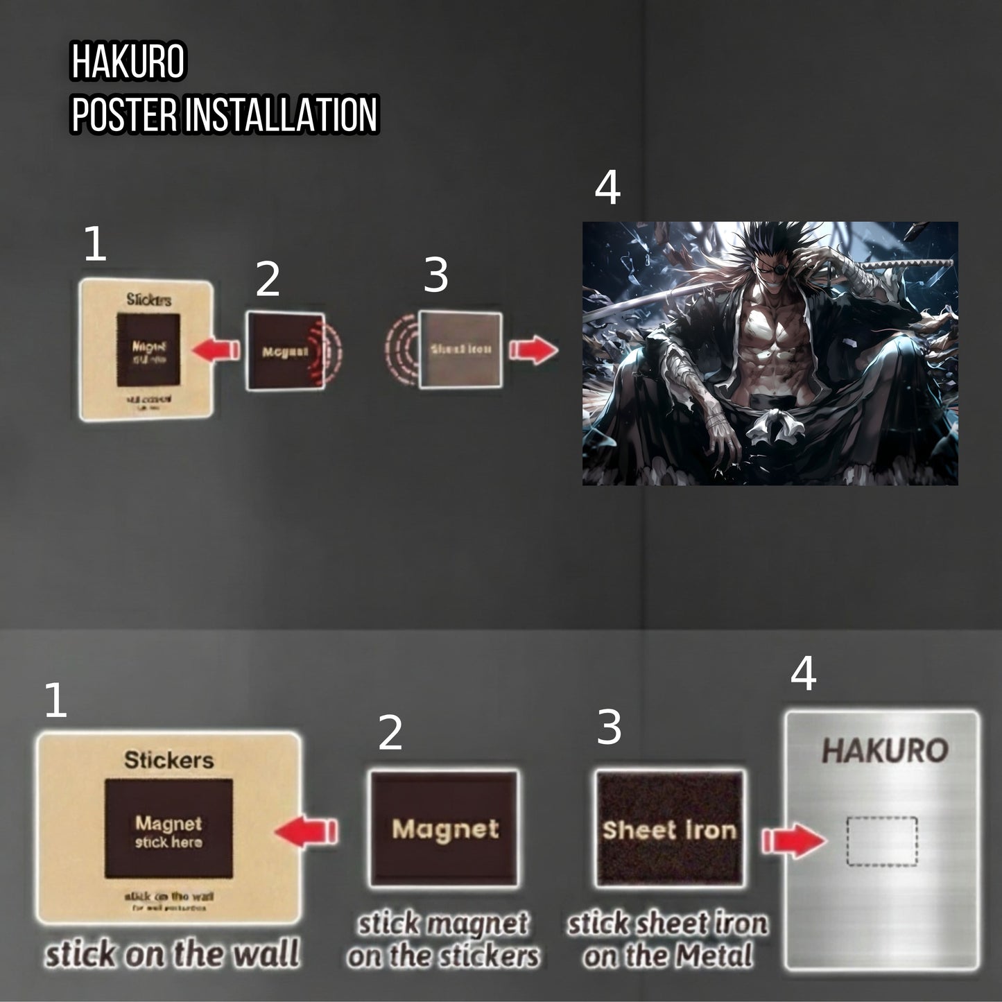 Zaraki Kenpachi Battle Aura Poster