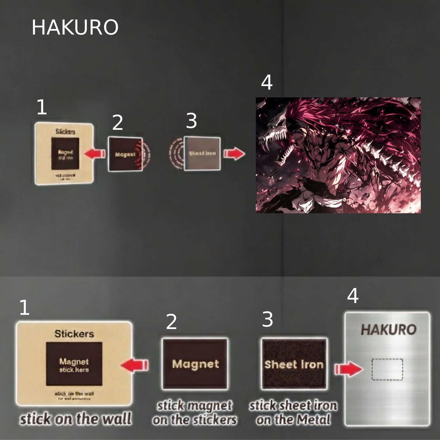 Abarai Renji Crimson Serpent Poster